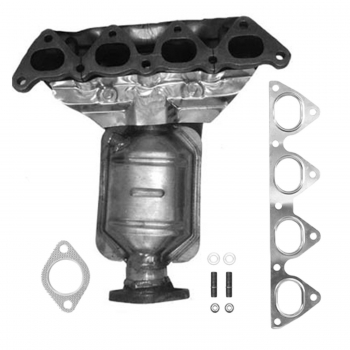 Catalytic Converter with Integrated Exhaust Manifold