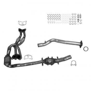Catalytic Converter with Integrated Exhaust Manifold