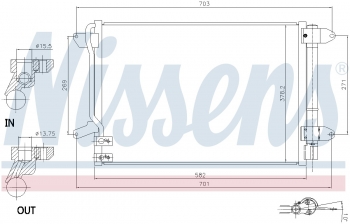 A/C Condenser and Receiver Drier Assembly