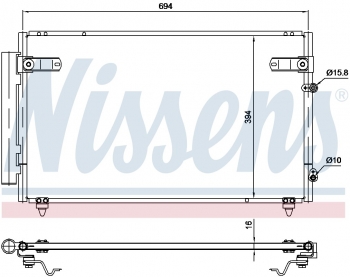 A/C Condenser and Receiver Drier Assembly