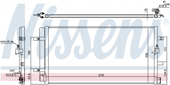 A/C Condenser and Receiver Drier Assembly