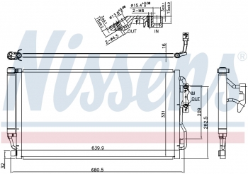 A/C Condenser and Receiver Drier Assembly