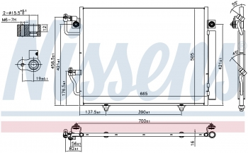 A/C Condenser and Receiver Drier Assembly