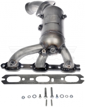 Catalytic Converter with Integrated Exhaust Manifold