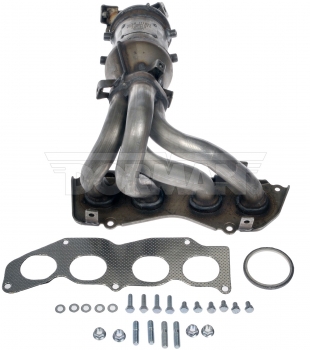 Catalytic Converter with Integrated Exhaust Manifold
