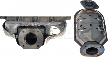 Catalytic Converter with Integrated Exhaust Manifold