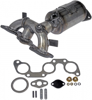 Catalytic Converter with Integrated Exhaust Manifold