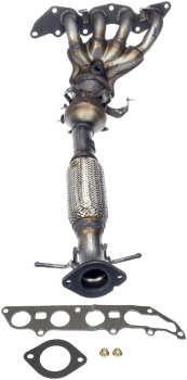 Catalytic Converter with Integrated Exhaust Manifold