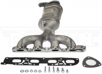 Catalytic Converter with Integrated Exhaust Manifold