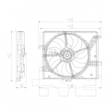 Dual Radiator and Condenser Fan Assembly