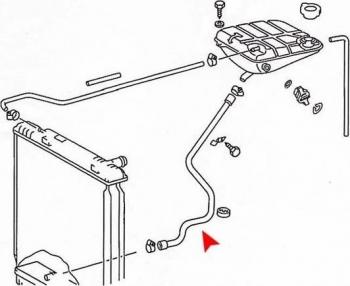 Engine Coolant Reservoir Hose