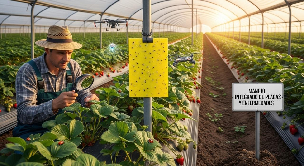 Manejo integrado de plagas y enfermedades en el cultivo de fresas