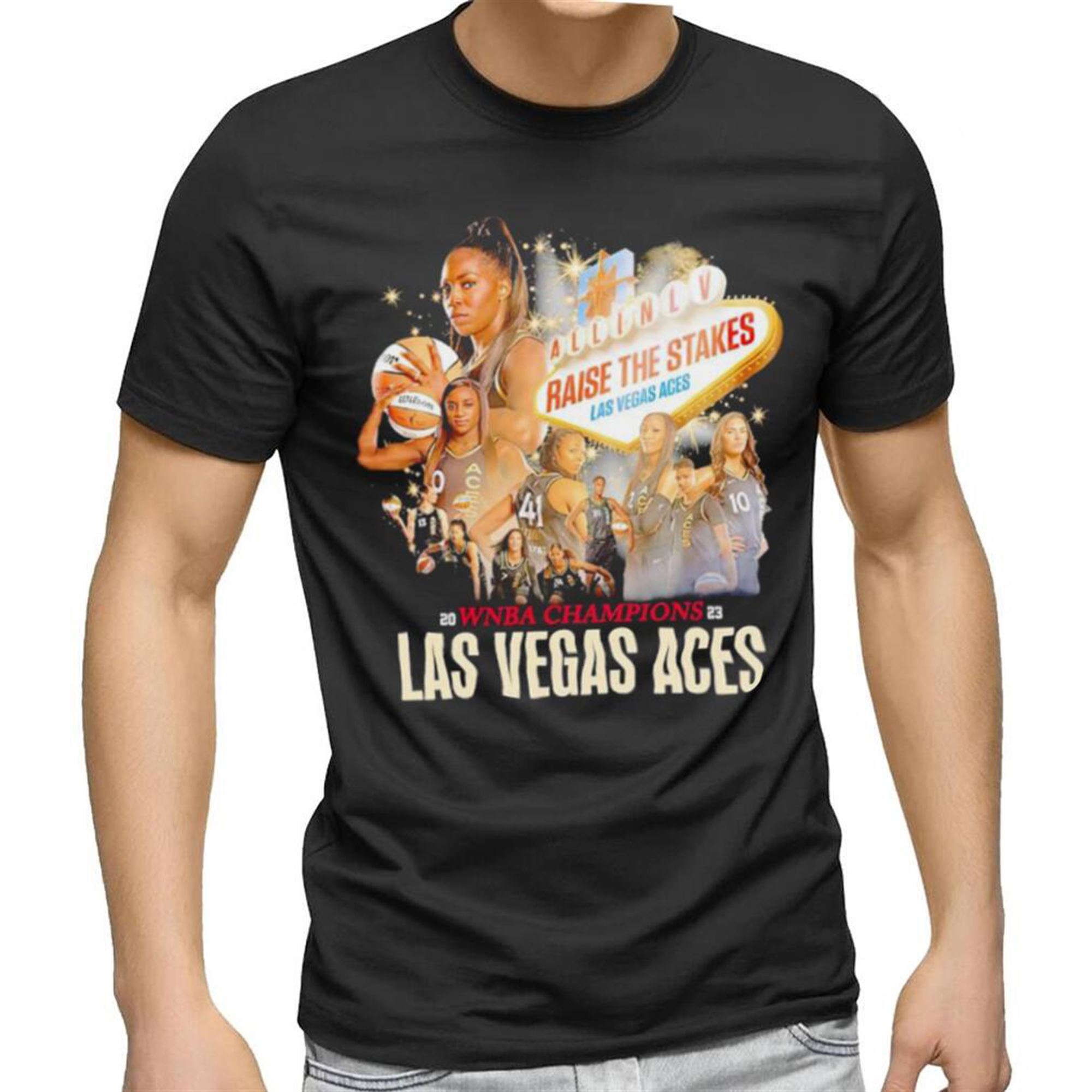 Las Vegas Aces Raise The Stakes Wnba Champions 2023 Shirt