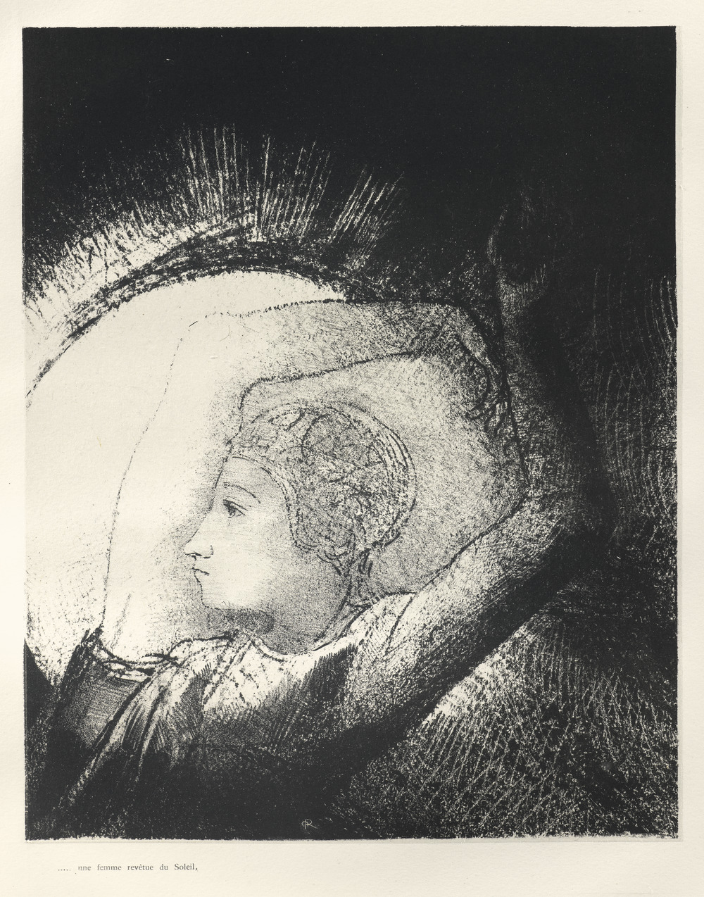Odilon Redon, Une femme revêtue du soleil (A Woman Clothed in