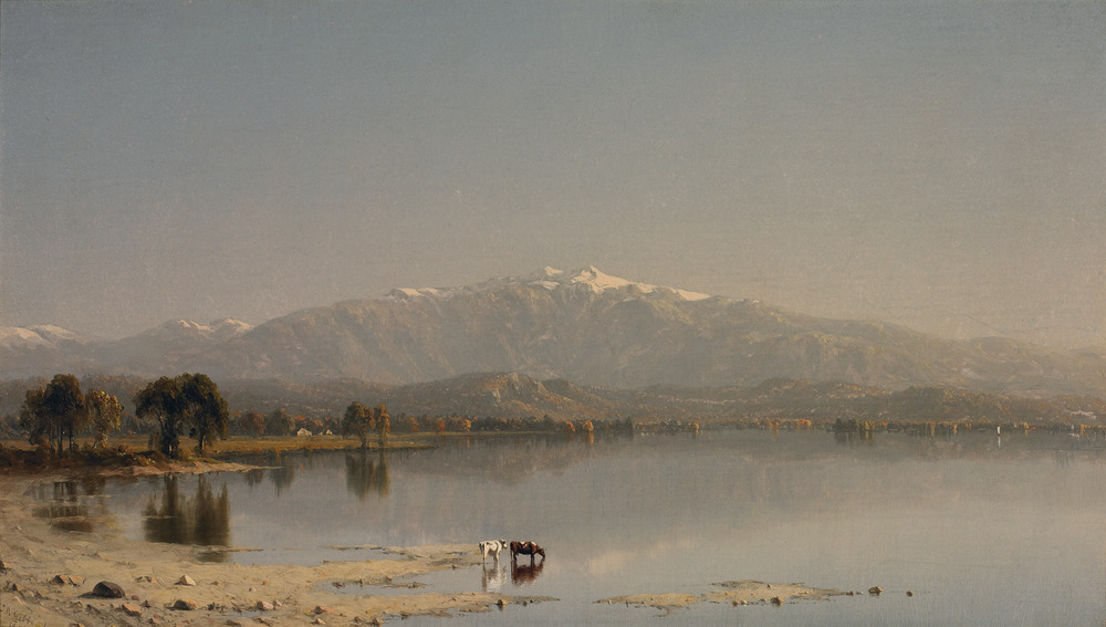 Sanford Robinson Gifford, Rheinstein, Early October in the White