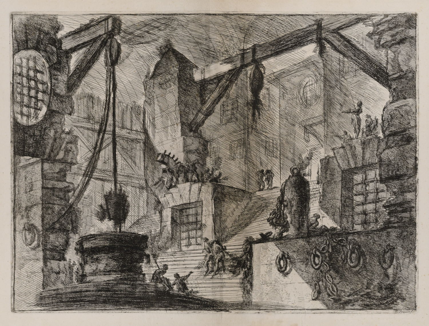 The Well, Plate XIII from the series Le Carceri (The Prisons