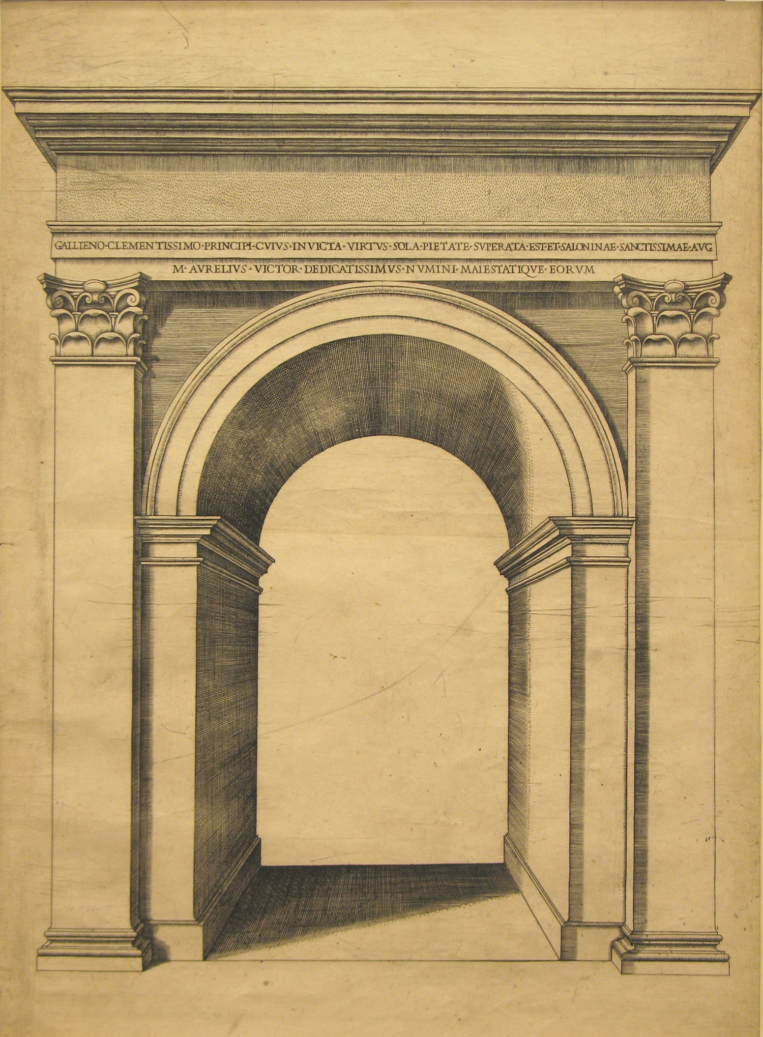 Triumphal Arch of Marcus Aurelius, from Speculum Romanae