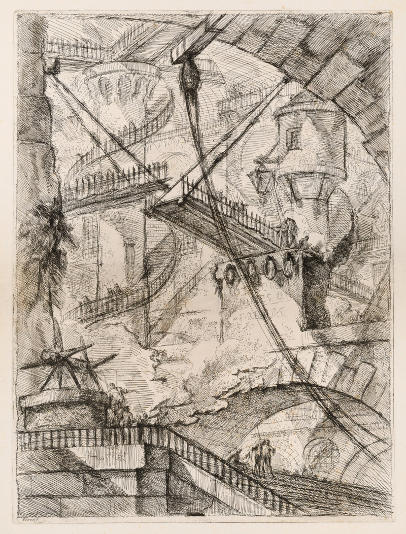 The Drawbridge, Plate VII from the series Le Carceri (The Prisons