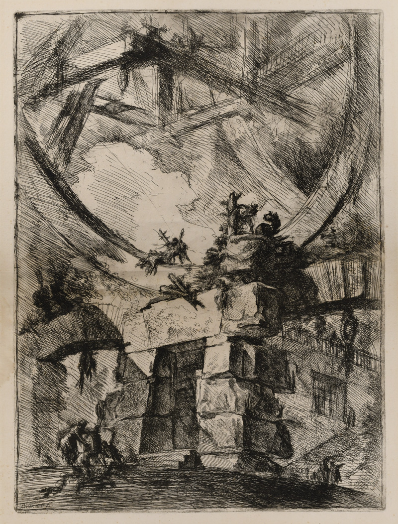 The Giant Wheel, Plate IX from the series Le Carceri (The Prisons