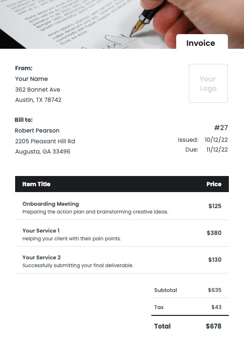 Paralegal Invoice Templates Kosmo