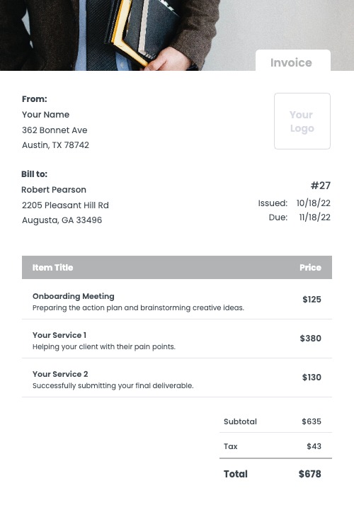 Car Detail Invoice Templates - Kosmo