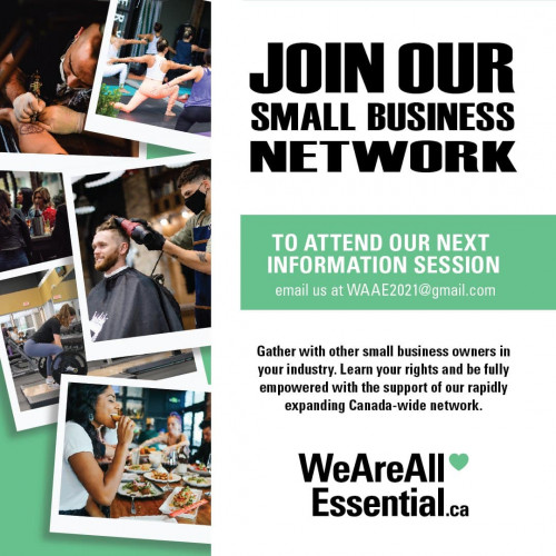 Would you register at www.WeAreAllEssential.ca and officially join our network?