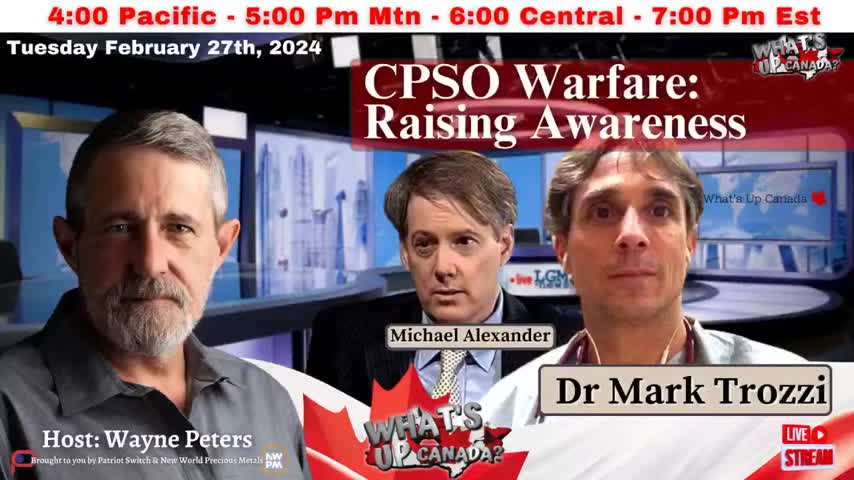 CPSO Warfare: Raising Awareness with Dr Mark Trozzi & Michael Alexander
