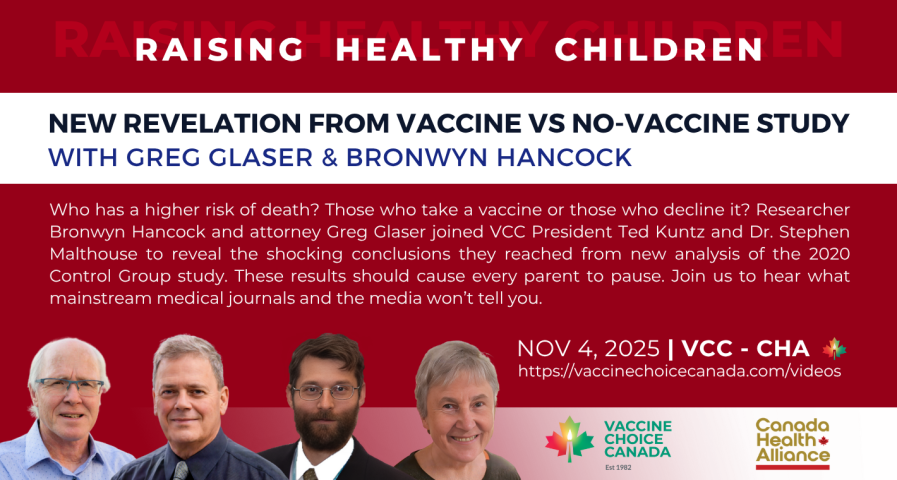 NEW REVELATION FROM VACCINE VS NO-VACCINE STUDY - GREG GLASER & BRONWYN HANCOCK