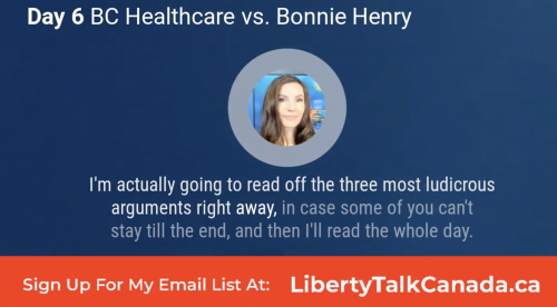 DAY 6- Healthcare Workers Juducial Review Against Bonnie Henry's VAX Manadate