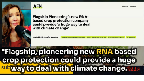 Moderna Billionaire To INJECT CROPS With RNA Because "CLIMATE CHANGE."