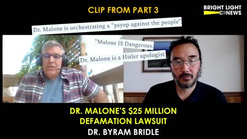 Clip from Dr. Robert Malone's $25 Million Lawsuit -Dr. Byram Bridle