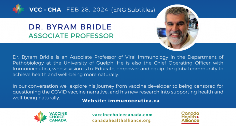 Dr. Byram Bridle – Associate Professor in Conversation
