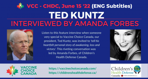 ENG SUBTITLES - Ted Kuntz interview by Amanda Forbes - Ted's Journey Into Understanding Vaccine Risks