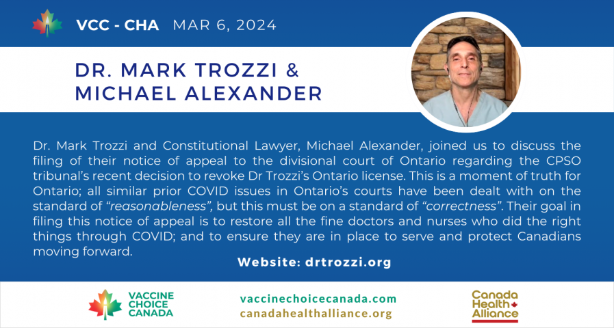 Trozzi Dr Mark Trozzi & Michael Alexander - Ontario Courts Must Demonstrate a ...