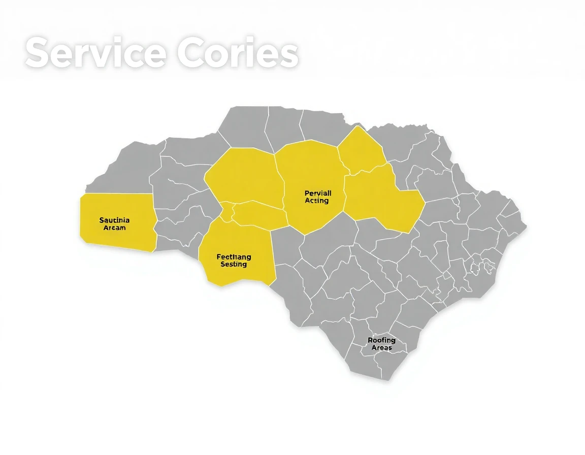 Roofing Service Areas Map