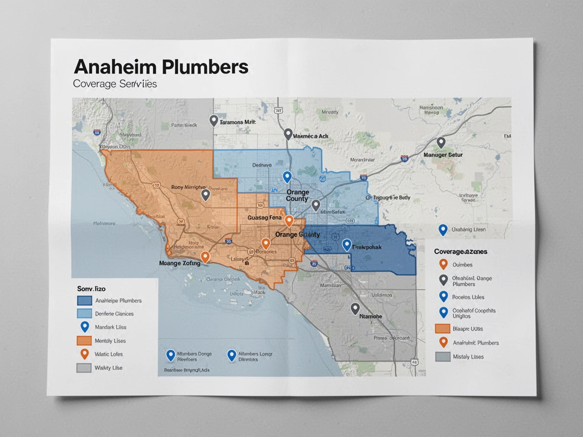 Plumbing Service Areas Map