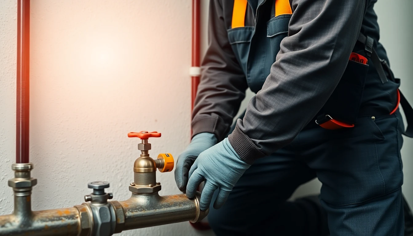Gas line repair