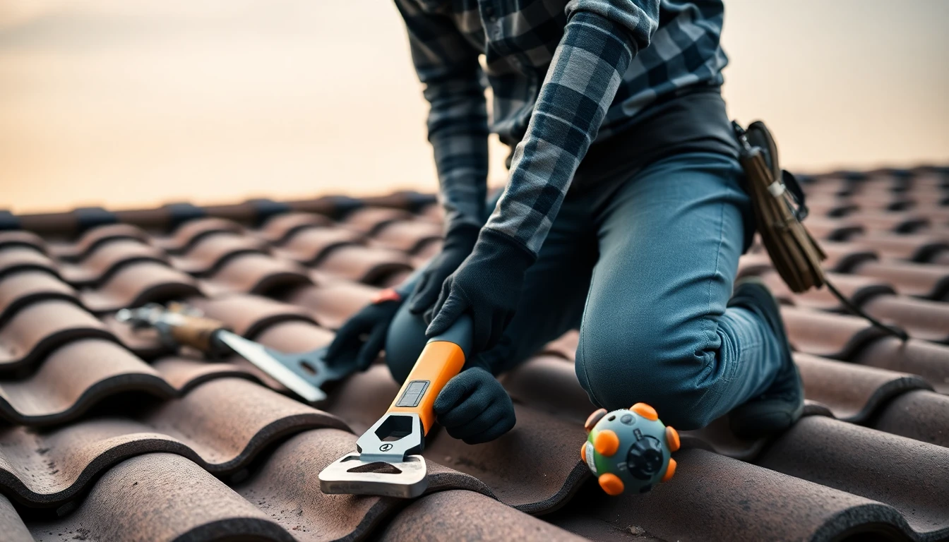 Tile roofing