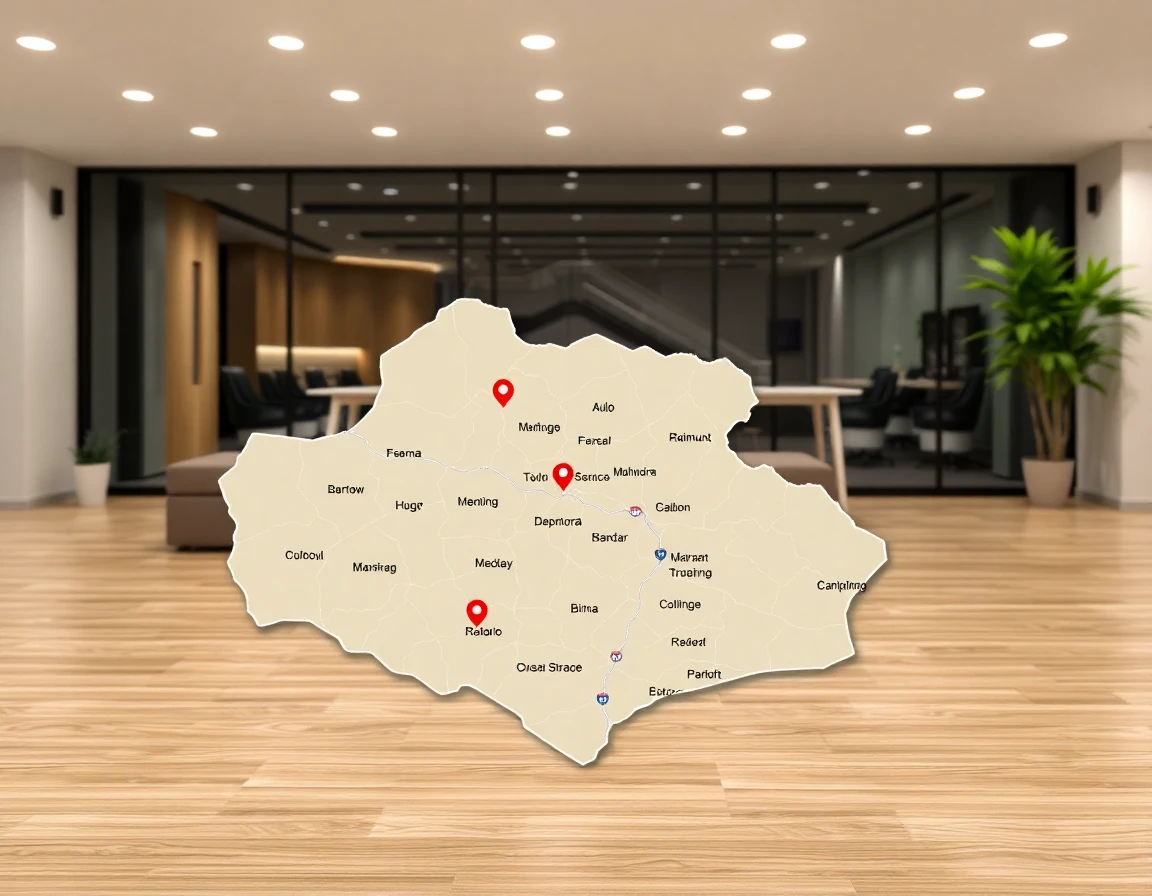 Roofing Service Areas Map