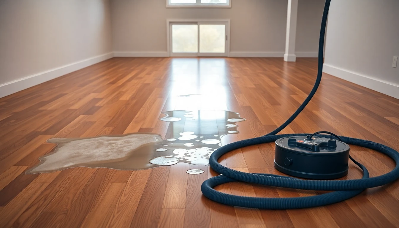 Hardwood Floor Drying