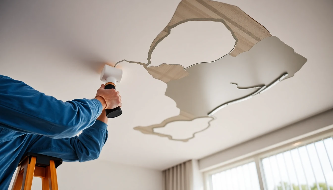 Ceiling Water Damage Repair