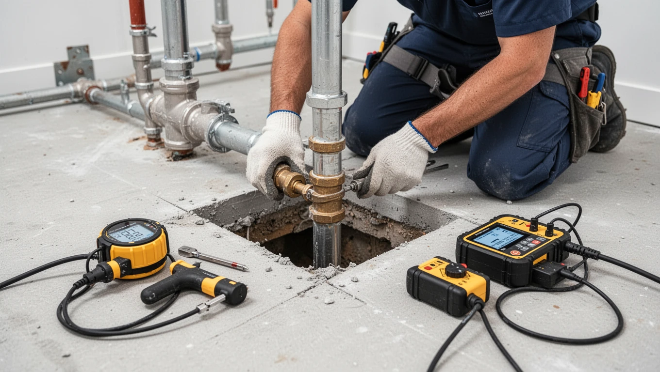 Slab Leak Detection
