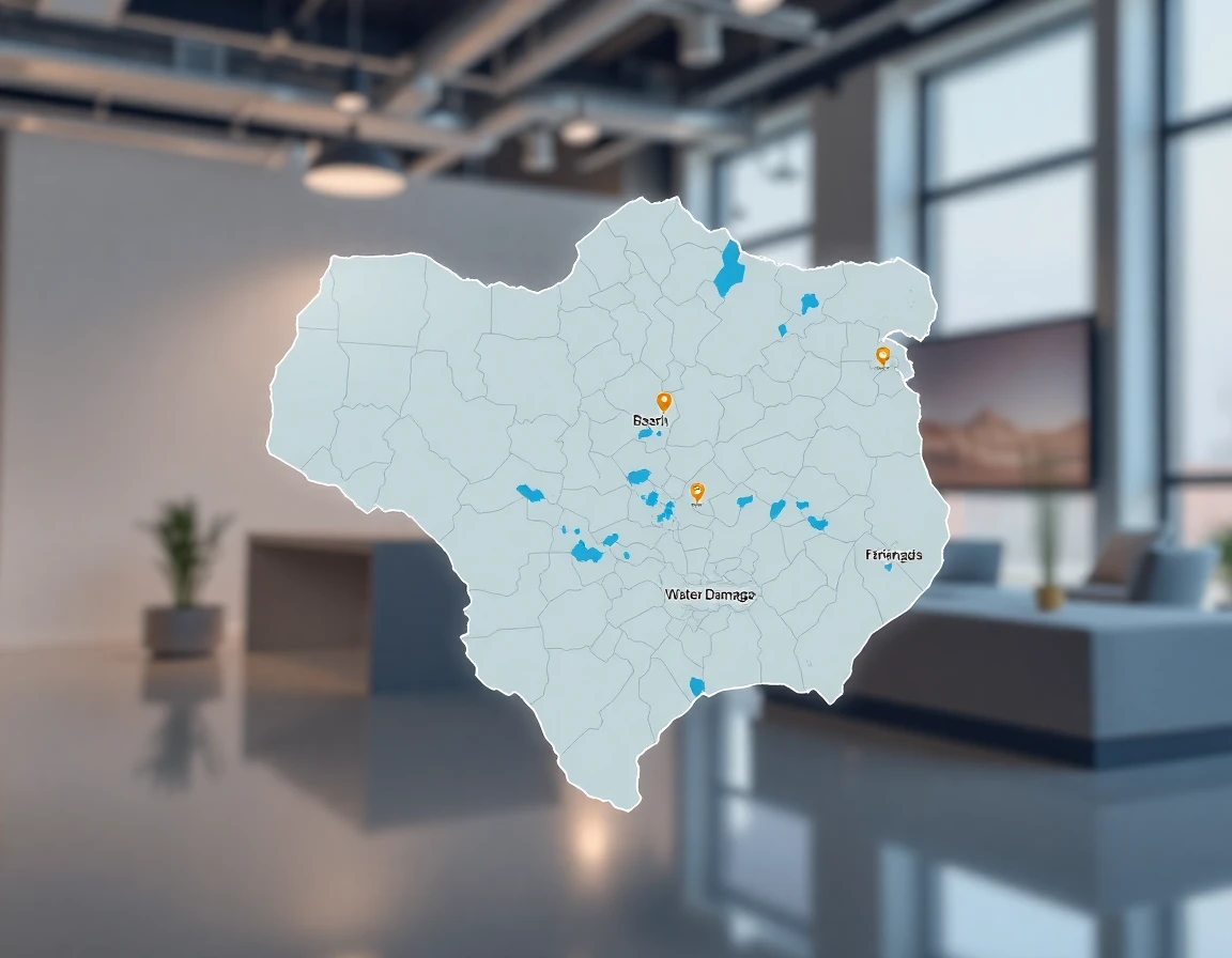 Water Damage Service Areas Map