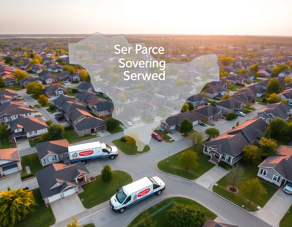 Roofing Service Areas Map