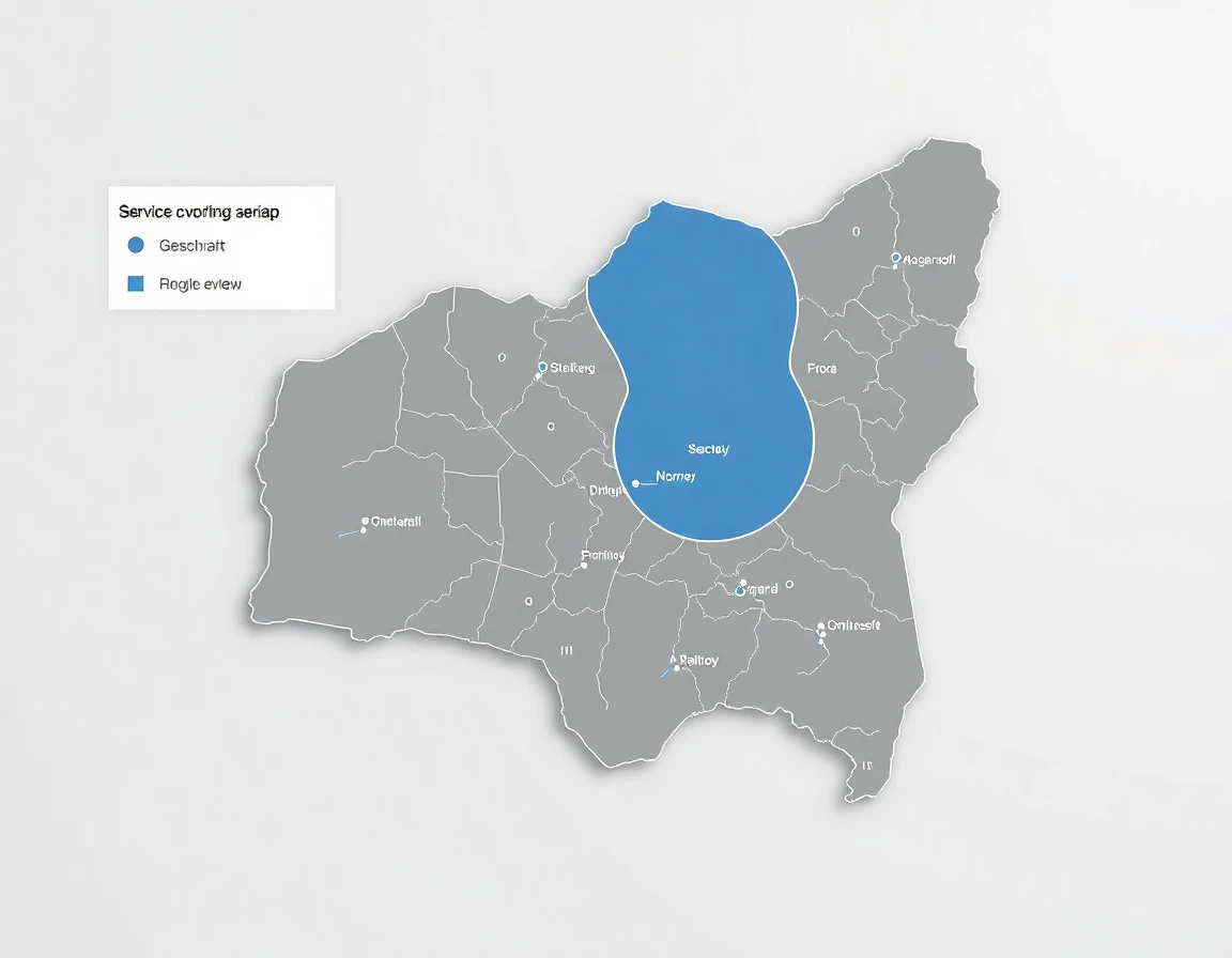 Roofing Service Areas Map