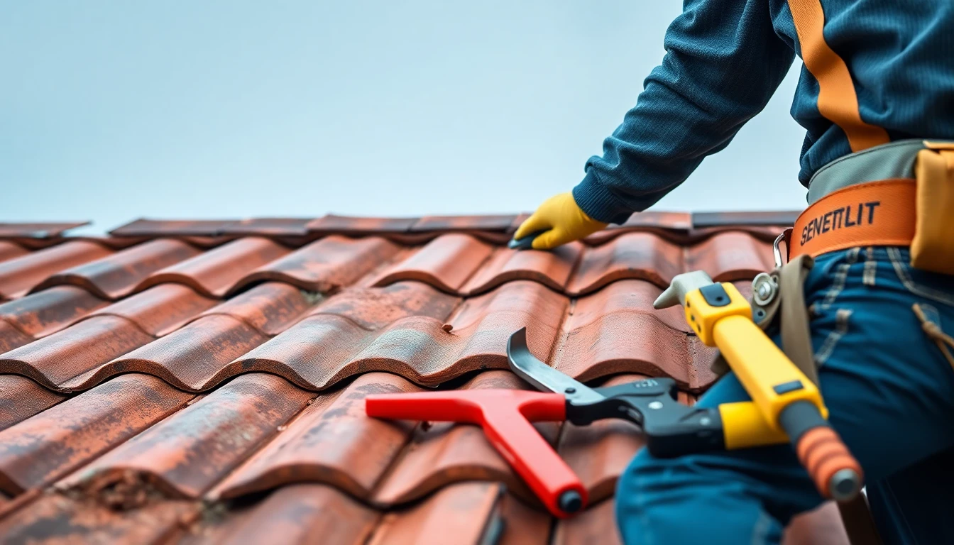 Tile roofing