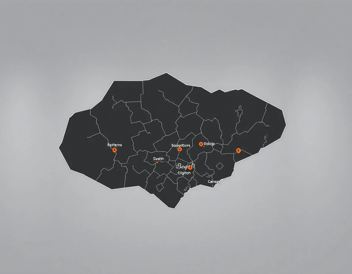 Roofing Service Areas Map