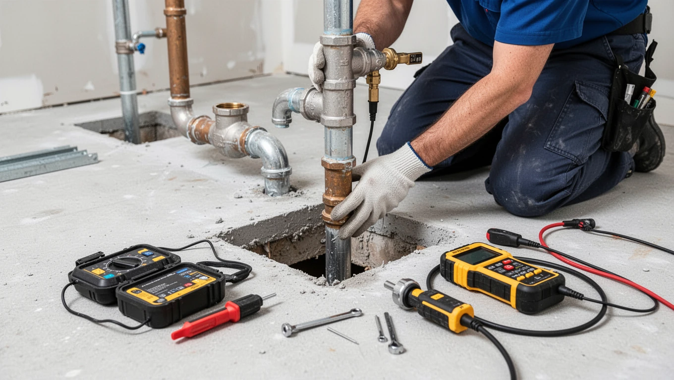 Slab Leak Detection