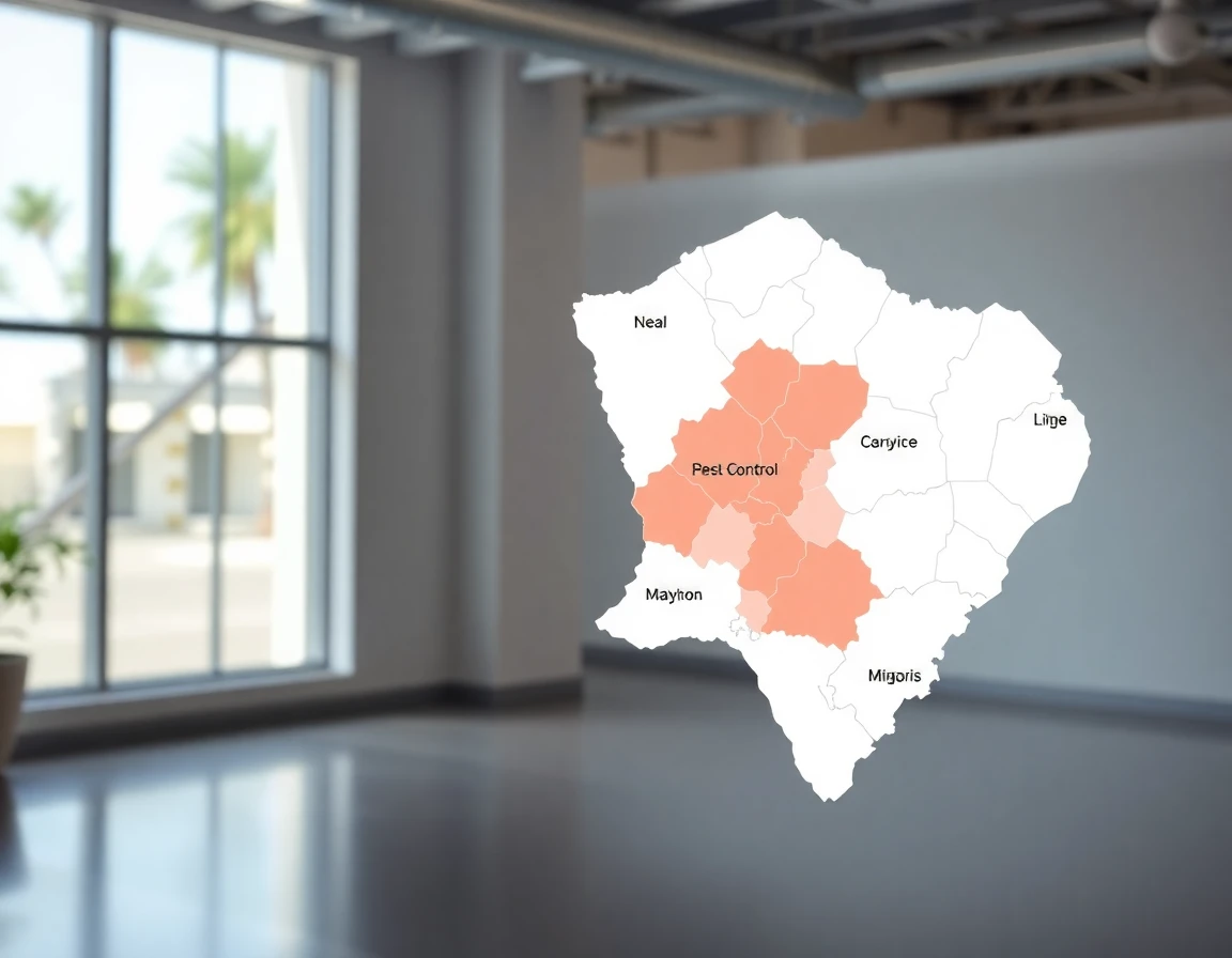 Pest Control Service Areas Map