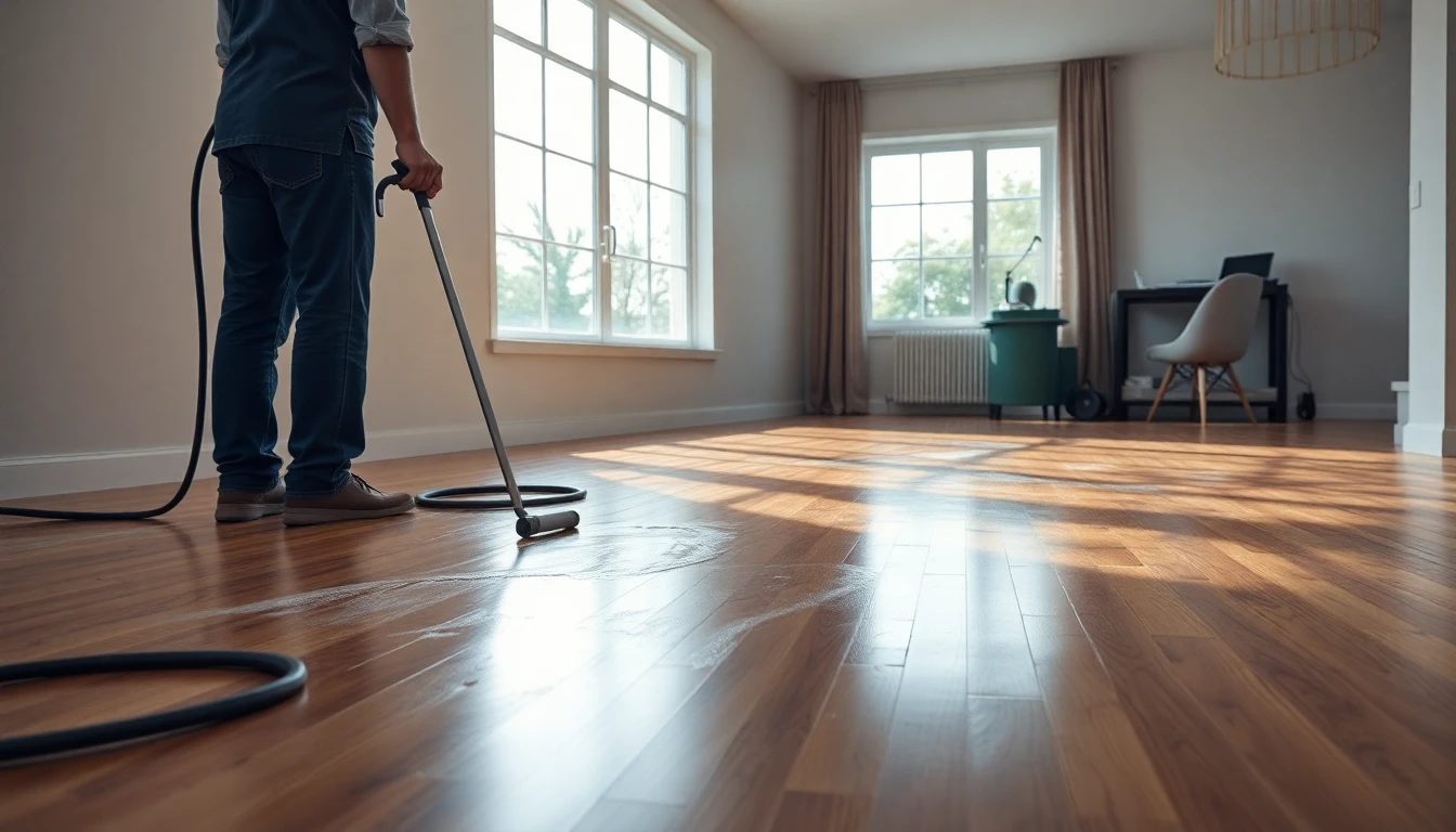 Hardwood Floor Drying